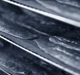 Nahaufnahme von Fisch im Räucherofen